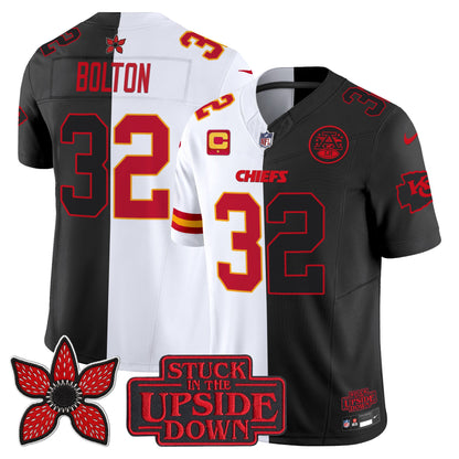 Men's Kansas City Chiefs 'Upside Down Edition' Vapor Limited Jersey - All Stitched