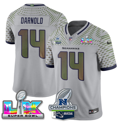 SEA 2025 NFC Champions Vapor Limited Jersey V2 - All Stitched
