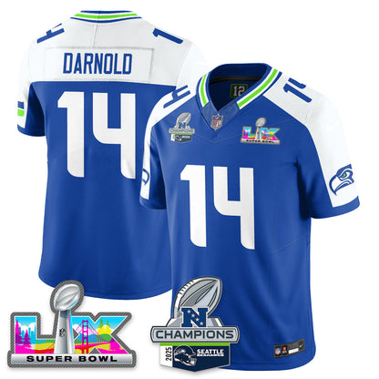 SEA 2025 NFC Champions Vapor Limited Jersey V2 - All Stitched