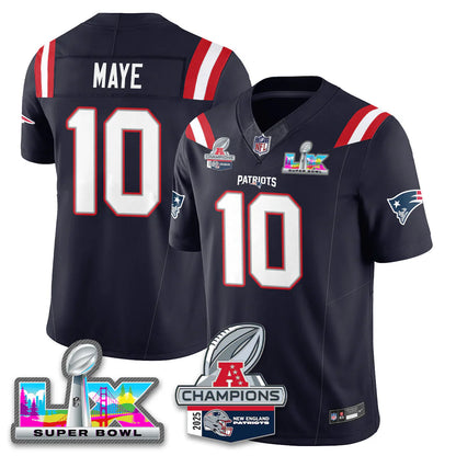 NE SB LX Game Patch Vapor Limited Gold Jersey - All Stitched