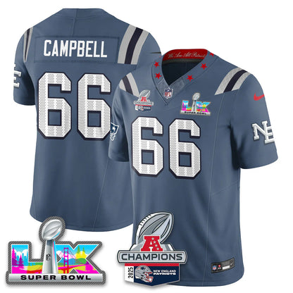 NE 2025 AFC Champions Vapor Limited Jersey V2 - All Stitched