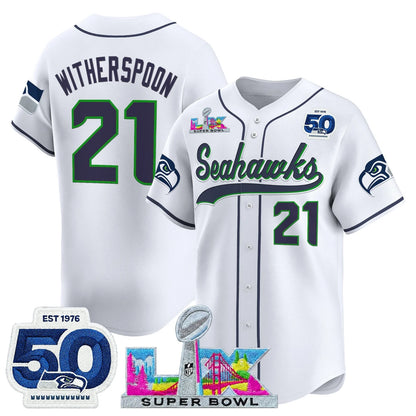 SEA Super Bowl LX Vapor Baseball Neon Green Jersey - Stitched