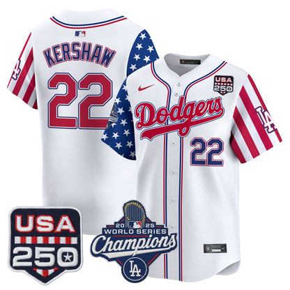 Men's Los Angeles "Dodgers America250" Edition Vapor Premier Limited Jersey V2 - All Stitched