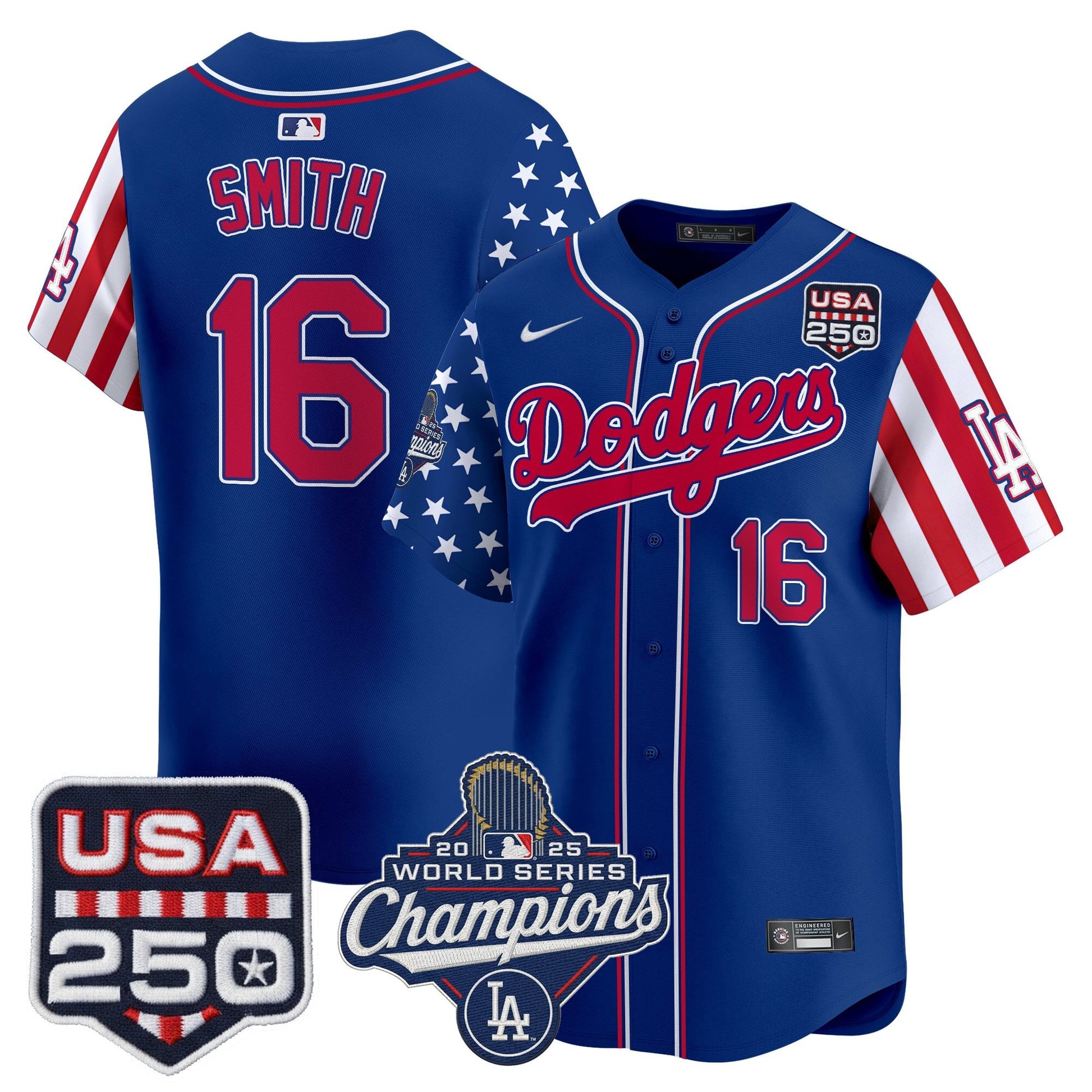 Men's Los Angeles "Dodgers America250" Edition Vapor Premier Limited Jersey V2 - All Stitched