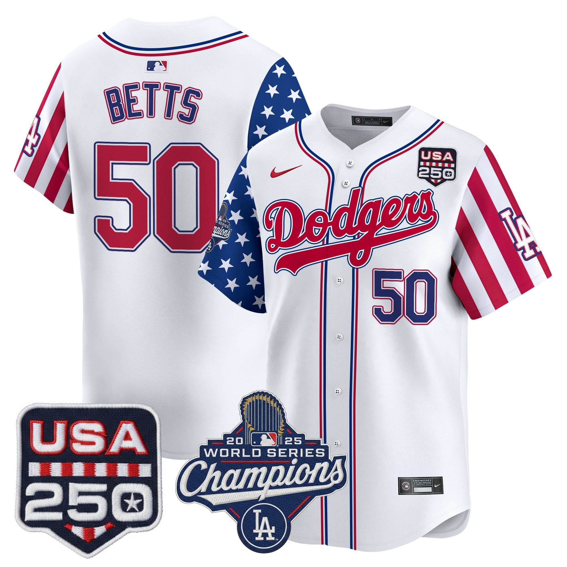 Men's Los Angeles "Dodgers America250" Edition Vapor Premier Limited Jersey V2 - All Stitched