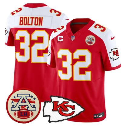 Men's Chiefs 2026 Lamar Hunt Patch Vapor Limited Jersey - All Stitched
