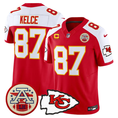 Men's Chiefs 2026 Lamar Hunt Patch Vapor Limited Jersey - All Stitched