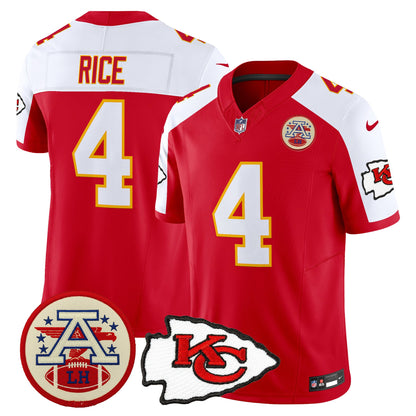 Men's Chiefs 2026 Lamar Hunt Patch Vapor Limited Jersey - All Stitched