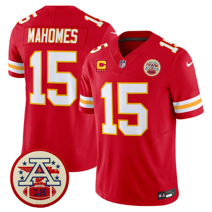 Men's Chiefs 2026 Lamar Hunt Patch Vapor Limited Jersey - All Stitched