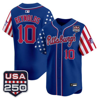 Pittsburgh Pirates "America250 Edition" Vapor Premier Limited Jersey - All Stitched