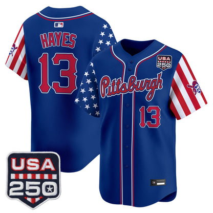 Pittsburgh Pirates "America250 Edition" Vapor Premier Limited Jersey - All Stitched