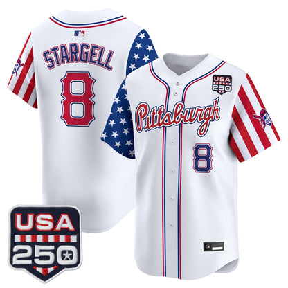 Pittsburgh Pirates "America250 Edition" Vapor Premier Limited Jersey - All Stitched