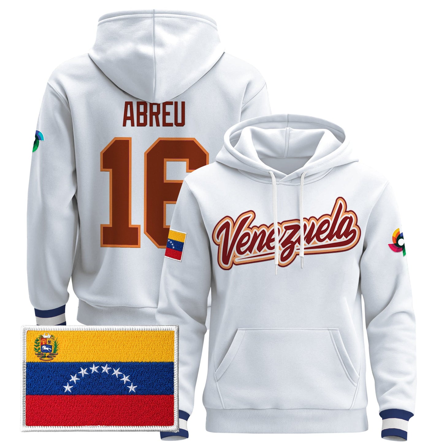 Men's Team Venezuela 2026 World Baseball Classic Vapor Premier Hoodie - All Stitched