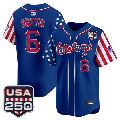 Pittsburgh Pirates "America250 Edition" Vapor Premier Limited Jersey - All Stitched
