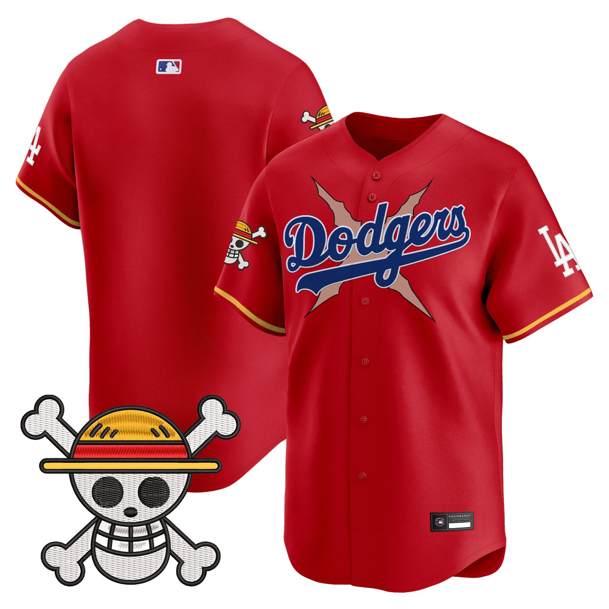 Men's Los Angeles Dodgers x One Piece Vapor Premier Limited Jersey - Stitched