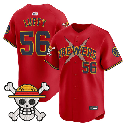 Milwaukee Brewers x One Piece Vapor Premier Limited Jersey - Stitched