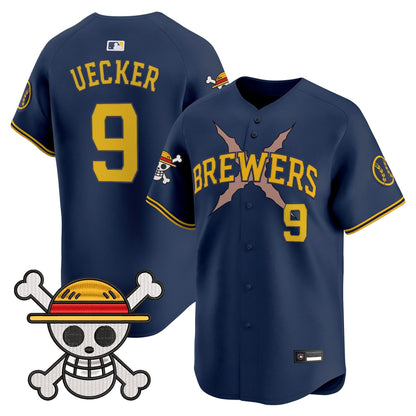 Milwaukee Brewers x One Piece Vapor Premier Limited Jersey - Stitched