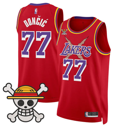 Los Angeles Lakers x One Piece Swingman Jersey - Stitched