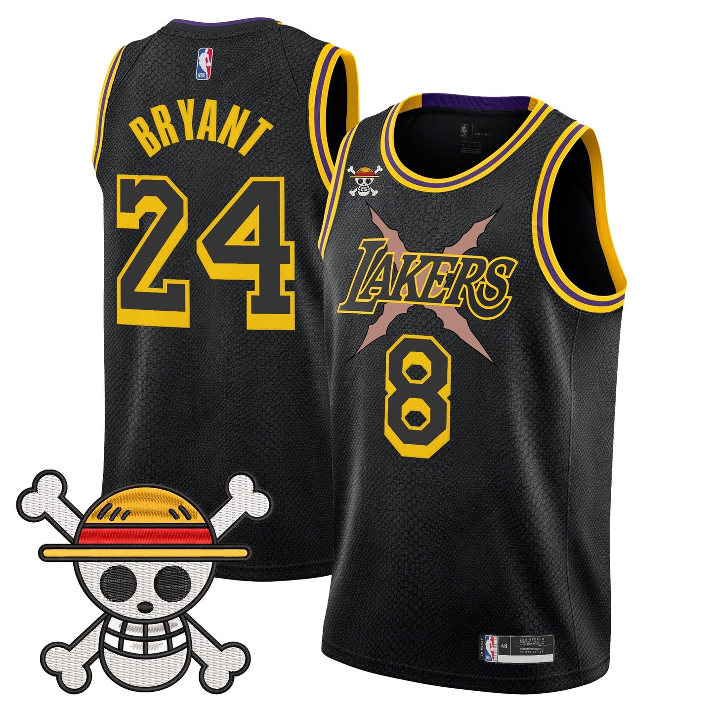 Los Angeles Lakers x One Piece Swingman Jersey - Stitched