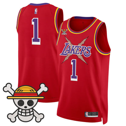 Los Angeles Lakers x One Piece Swingman Jersey - Stitched