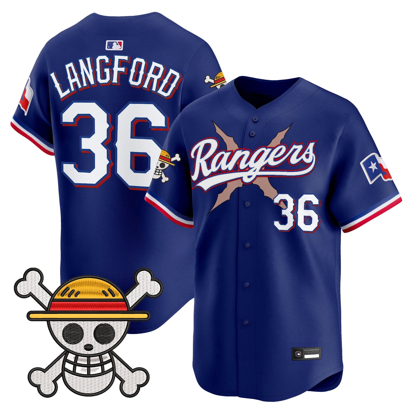 Texas Rangers x OP Vapor Premier Limited Jersey - Stitched