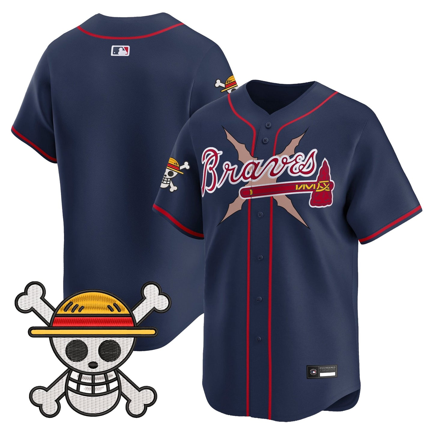Atlanta Braves x  OP Vapor Premier Limited Jersey - Stitched