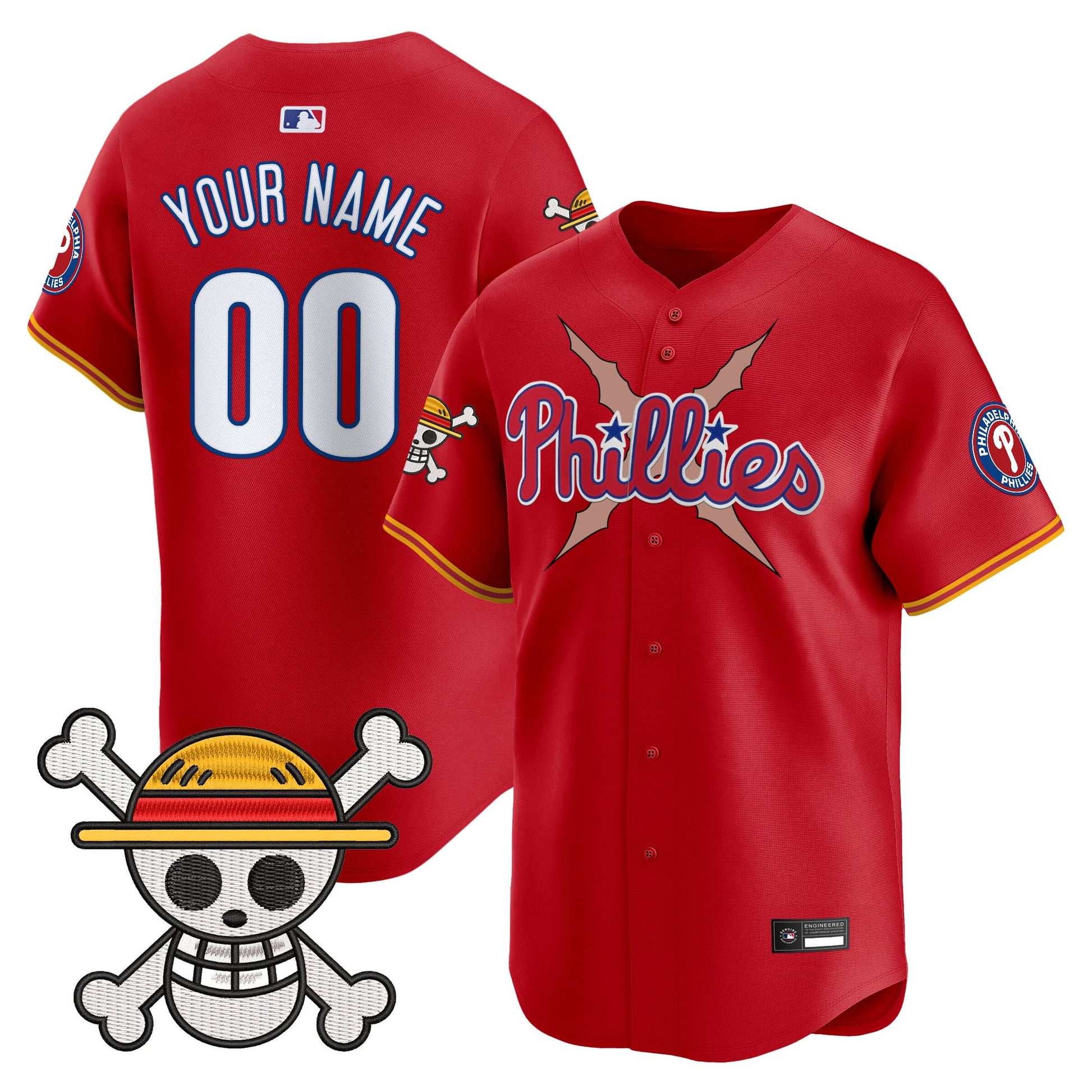 Philadelphia Phillies x OP Vapor Premier Limited Custom Jersey - Stitched
