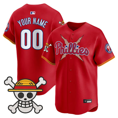 Philadelphia Phillies x OP Vapor Premier Limited Custom Jersey - Stitched