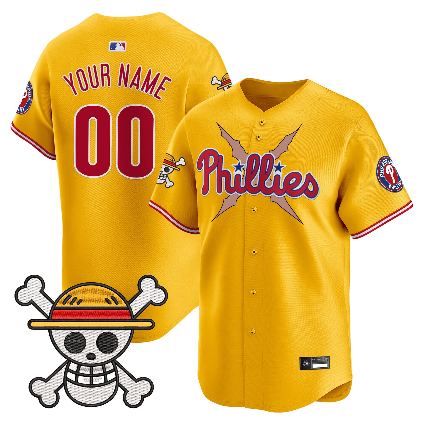 Philadelphia Phillies x OP Vapor Premier Limited Custom Jersey - Stitched