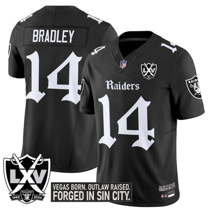 Las Vegas Raiders 'Gothic Sin City Shadows Edition' Vapor Limited Jersey - All Stitched