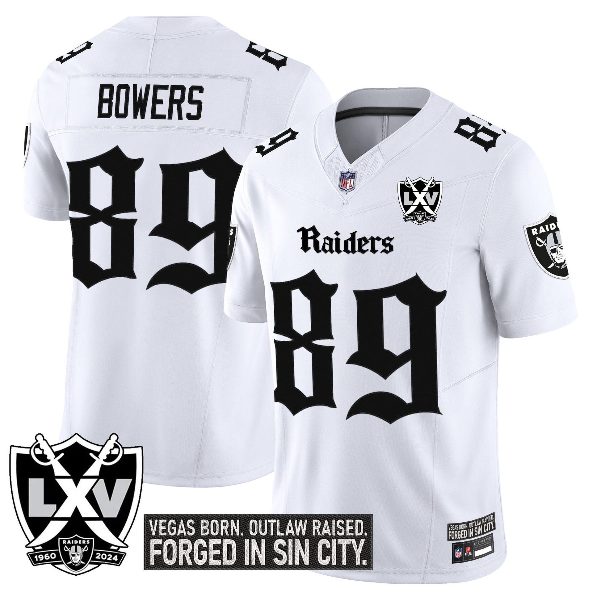 Las Vegas Raiders 'Gothic Sin City Shadows Edition' Vapor Limited Jersey - All Stitched