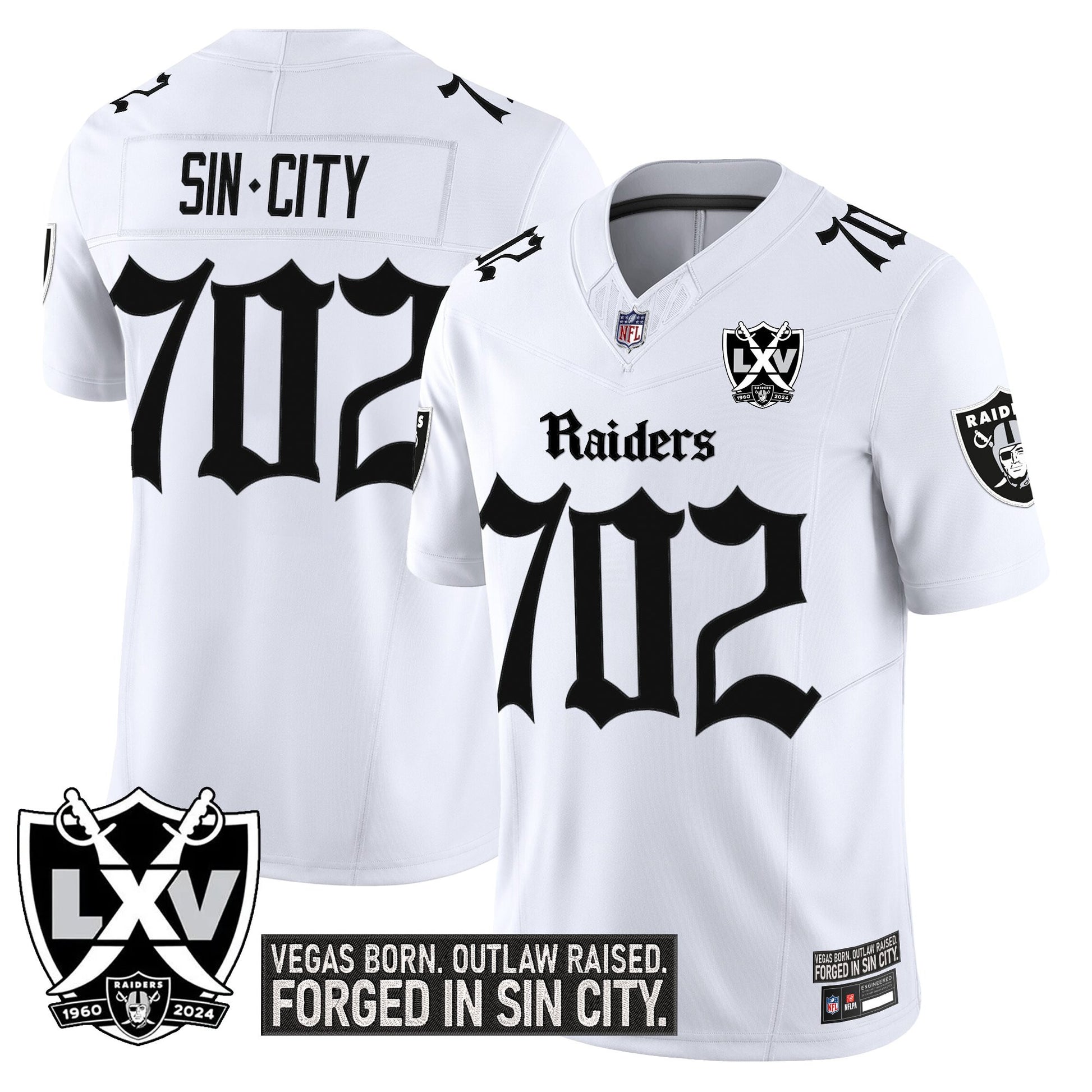 Las Vegas Raiders 'Gothic Sin City Shadows Edition' Vapor Limited Jersey - All Stitched