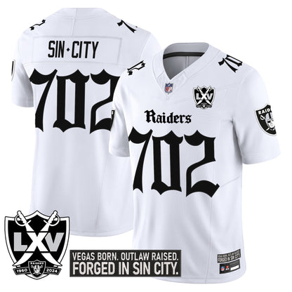 Las Vegas Raiders 'Gothic Sin City Shadows Edition' Vapor Limited Jersey - All Stitched