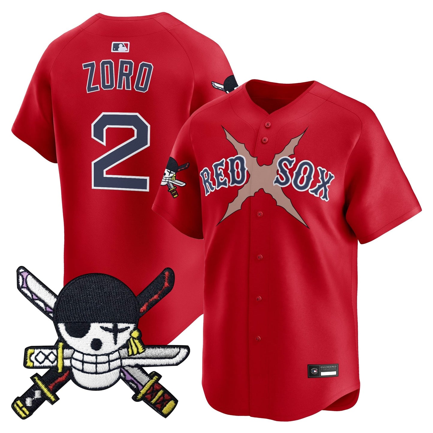 Boston Red Sox x  OP Zr Patch Vapor Premier Limited Jersey - Stitched