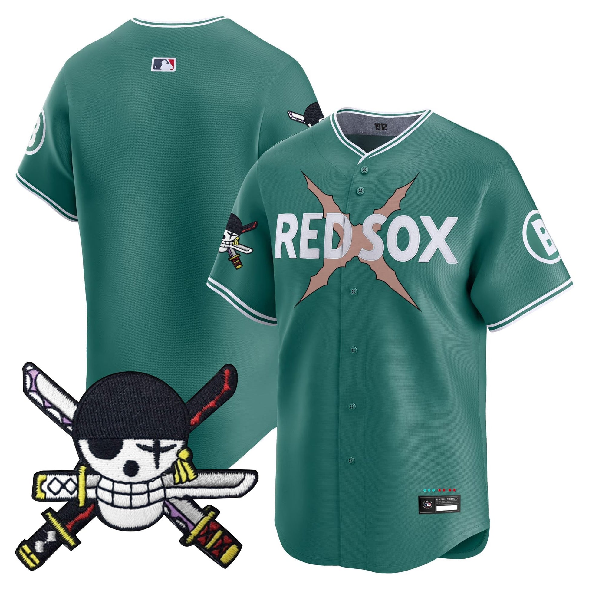 Boston Red Sox x  OP Zr Patch Vapor Premier Limited Jersey - Stitched