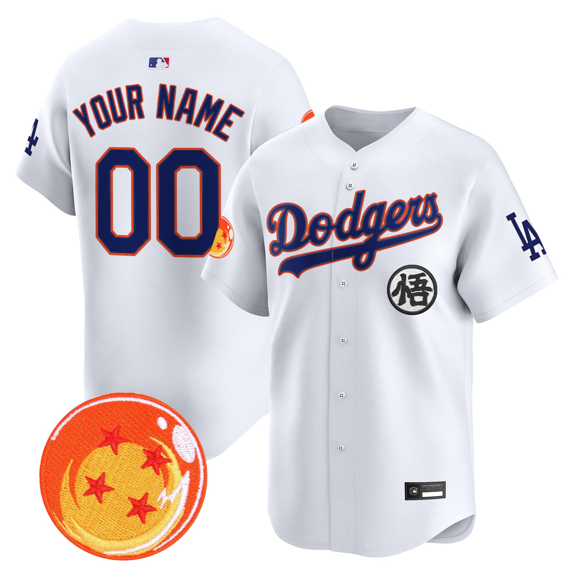 Los Angeles Dodgers x DB Vapor Premier Limited Custom Jersey - Stitched