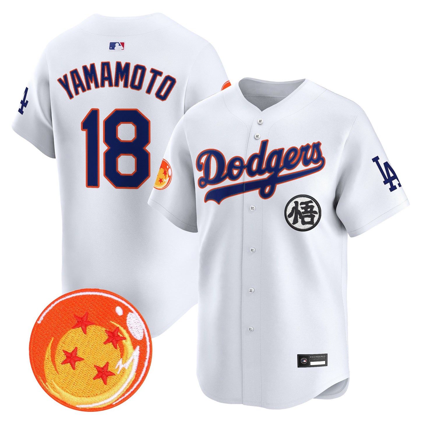 Los Angeles Dodgers x DB Vapor Premier Limited Jersey - Stitched