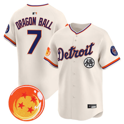 Detroit Tigers x Dragon Ball Vapor Premier Limited Jersey - All Stitched