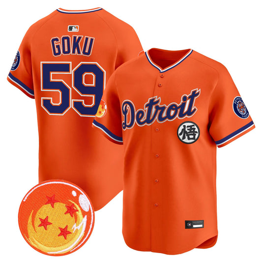 Detroit Tigers x Dragon Ball Vapor Premier Limited Jersey - All Stitched