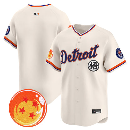 Detroit Tigers x Dragon Ball Vapor Premier Limited Jersey - All Stitched
