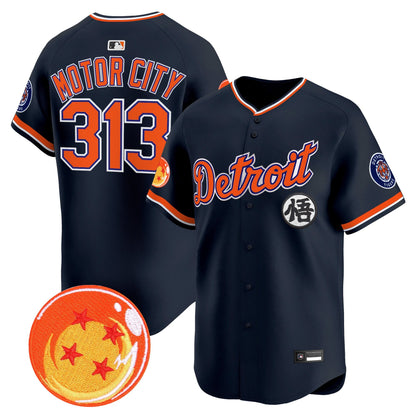 Detroit Tigers x Dragon Ball Vapor Premier Limited Jersey - All Stitched