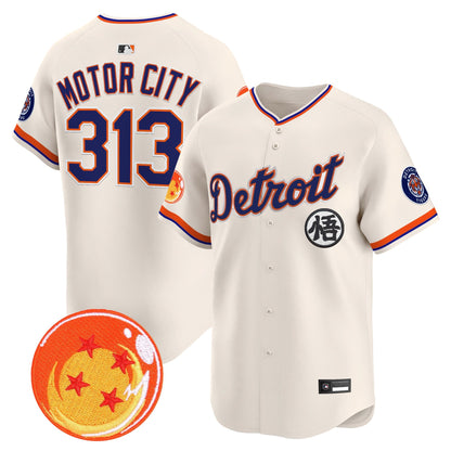 Detroit Tigers x Dragon Ball Vapor Premier Limited Jersey - All Stitched