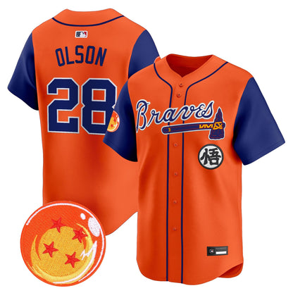 Atlanta Braves x Dragon Ball Vapor Premier Limited Jersey - All Stitched