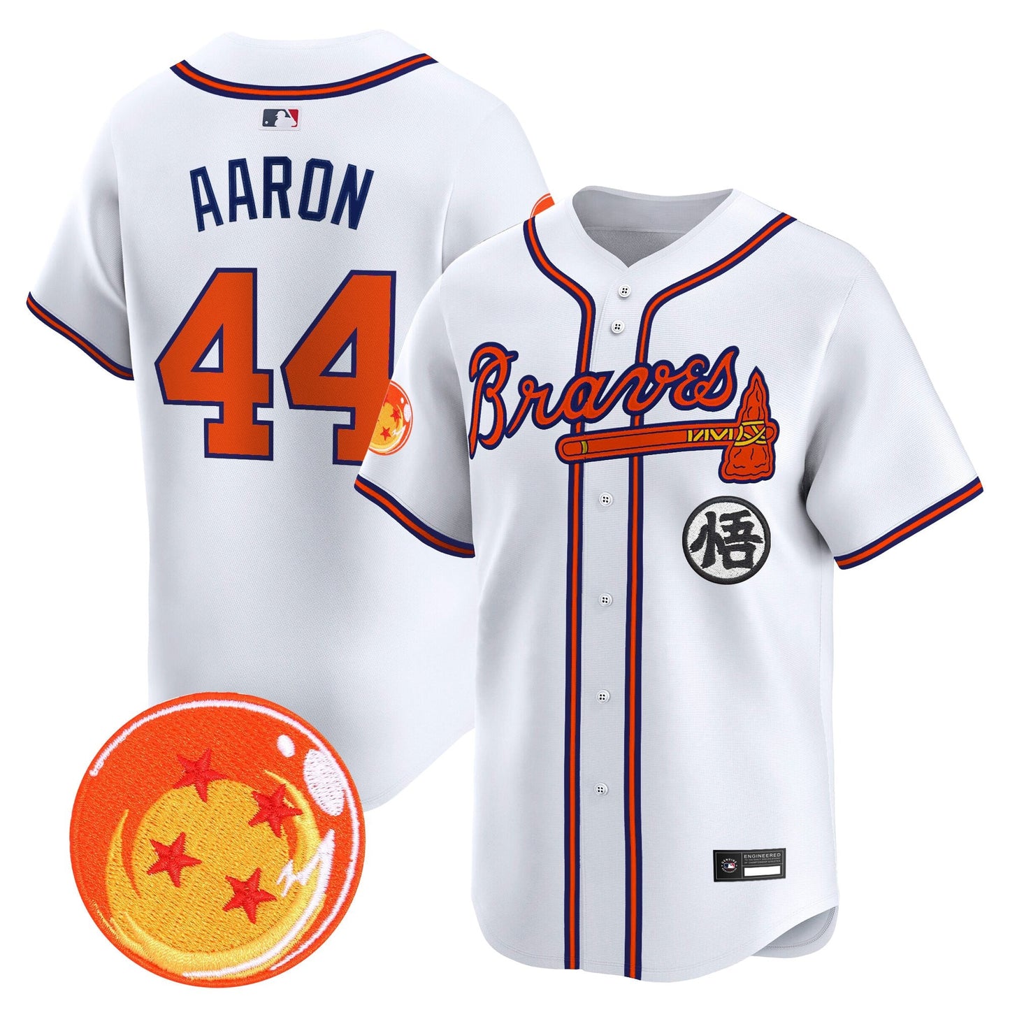 Atlanta Braves x Dragon Ball Vapor Premier Limited Jersey - All Stitched