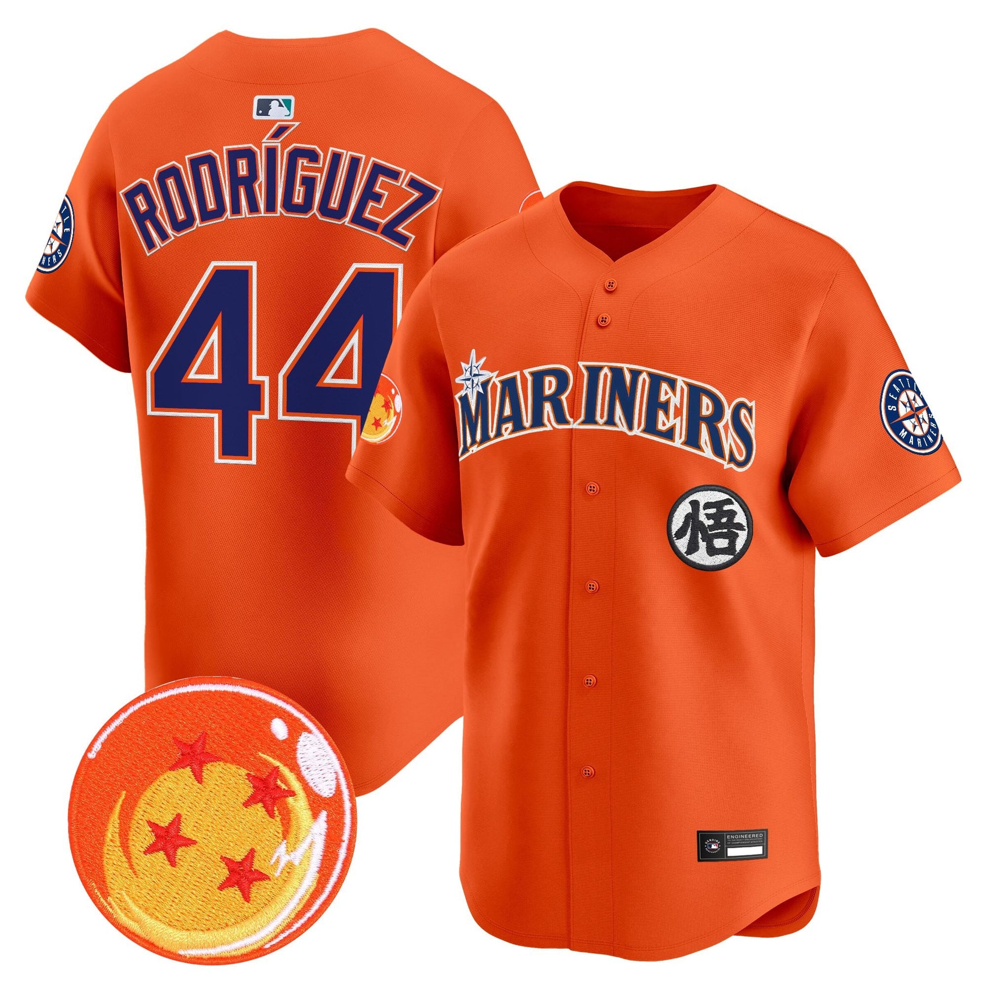 Seattle Mariners x Dragon Ball Vapor Premier Limited Jersey - All Stitched