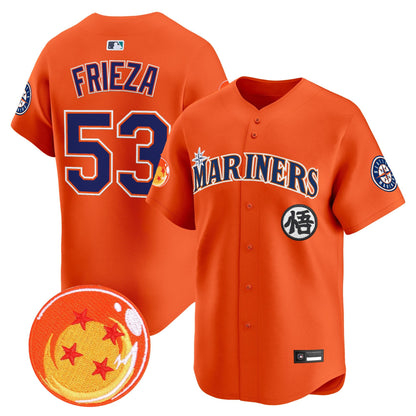 Seattle Mariners x Dragon Ball Vapor Premier Limited Jersey - All Stitched