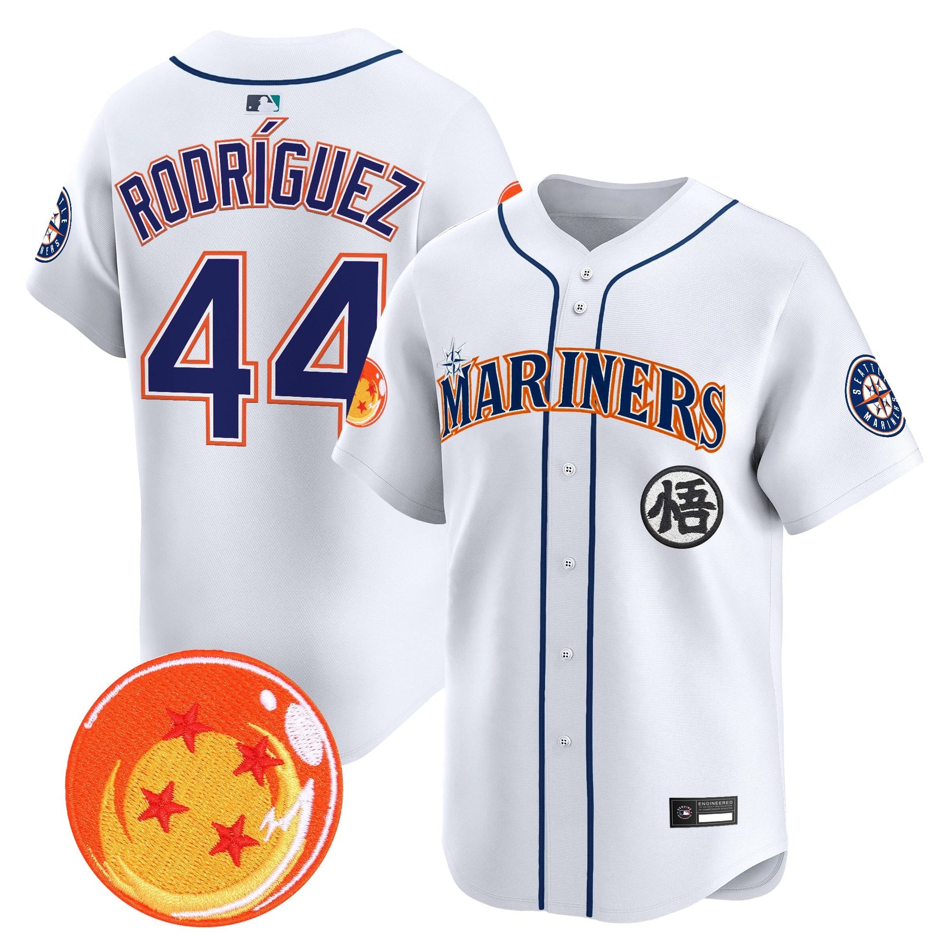 Seattle Mariners x Dragon Ball Vapor Premier Limited Jersey - All Stitched