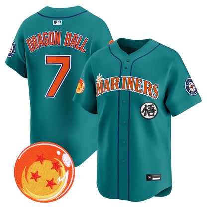 Seattle Mariners x Dragon Ball Vapor Premier Limited Jersey - All Stitched