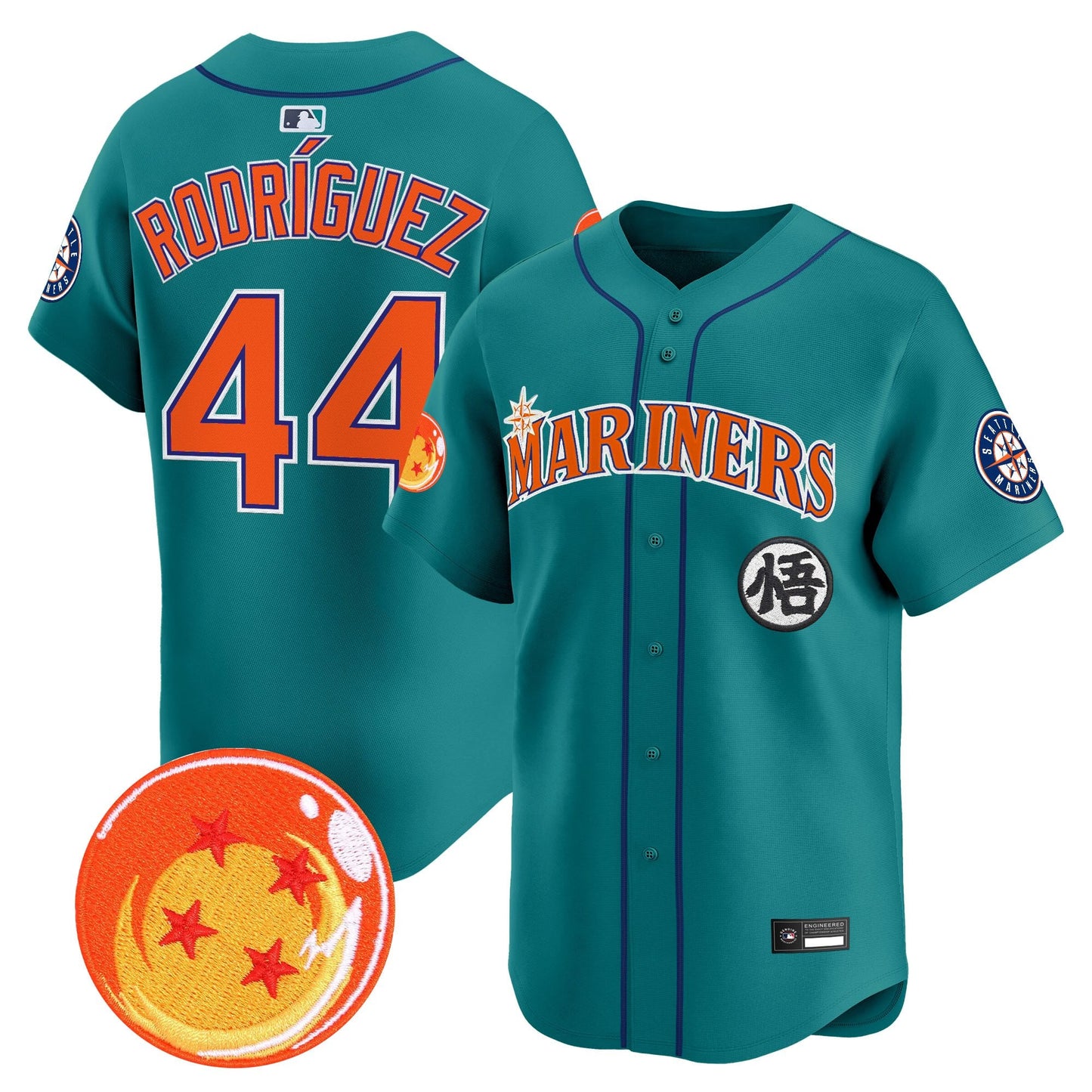 Seattle Mariners x Dragon Ball Vapor Premier Limited Jersey - All Stitched