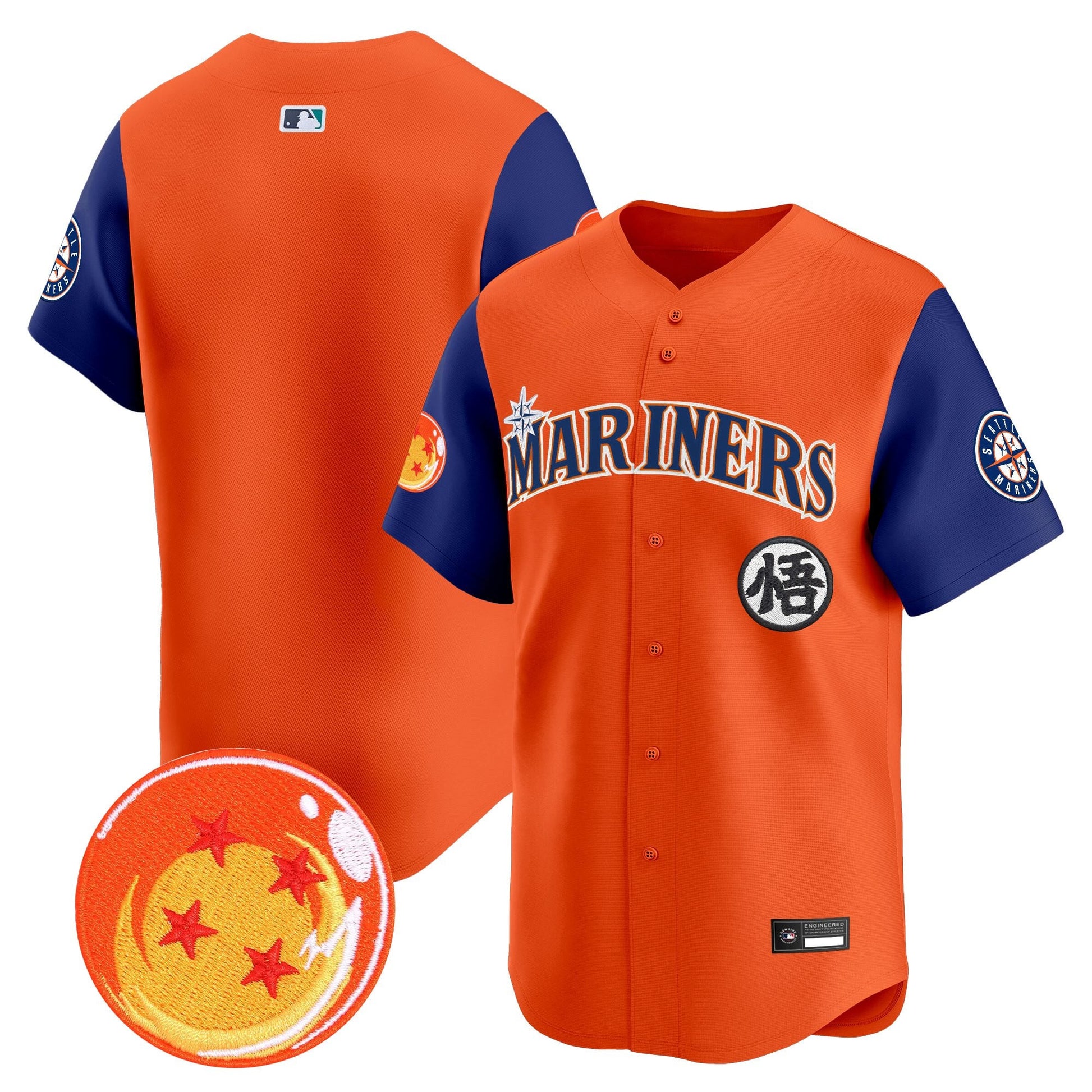 Seattle Mariners x Dragon Ball Vapor Premier Limited Jersey - All Stitched